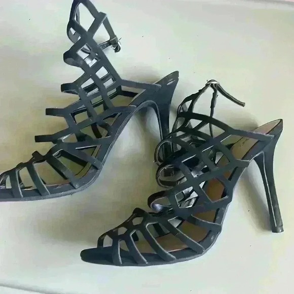 Mossimo Strappy Heels Sz 10 color black - Picture 3 of 6